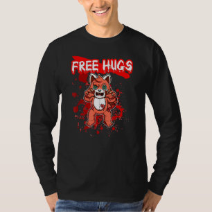 Gratis Knuffels Halloween Sarcasme Eng Creepy Kost T-shirt