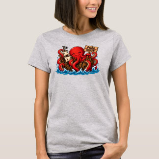 Gratis knuffels Kraken! Schattig DND zeemonster T-shirt