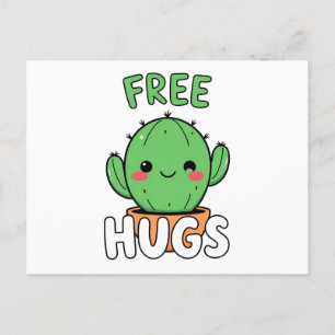 Gratis Knuffels Lachende Cactus Mooie Woestijn Ans Briefkaart