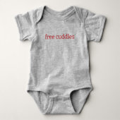 Gratis knuffels one-piece romper (Voorkant)