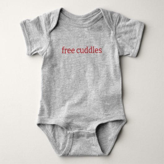 Gratis knuffels one-piece romper (Voorkant)