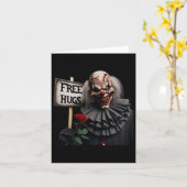 Gratis Knuffels Scary Clown Valentijn Halloween Ho Kaart (Gele Bloem)