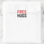 Gratis knuffels shirten ronde sticker (Tas)