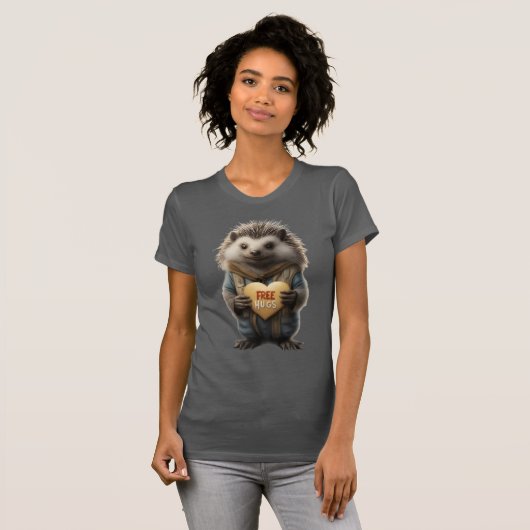 Gratis Knuffels Stachelbaars Grappig T-shirt (Voorkant volledig)