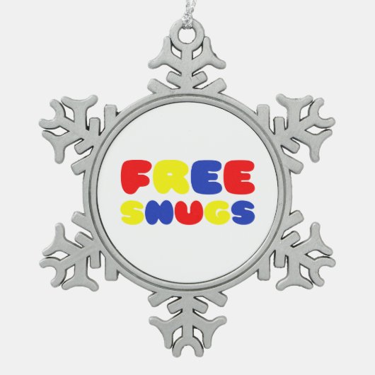 GRATIS KNUFFELS TIN SNEEUWVLOK ORNAMENT (Voorkant)