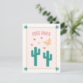 "Gratis knuffels" Valentijnsdag Kaart (Staand voorkant)