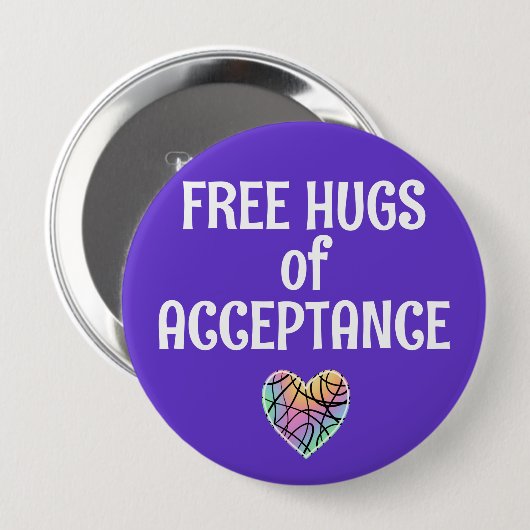 Gratis Knuffels van Acceptatie Button (Voorkant /achterkant)