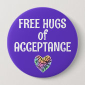 Gratis Knuffels van Acceptatie Button (Voorkant)