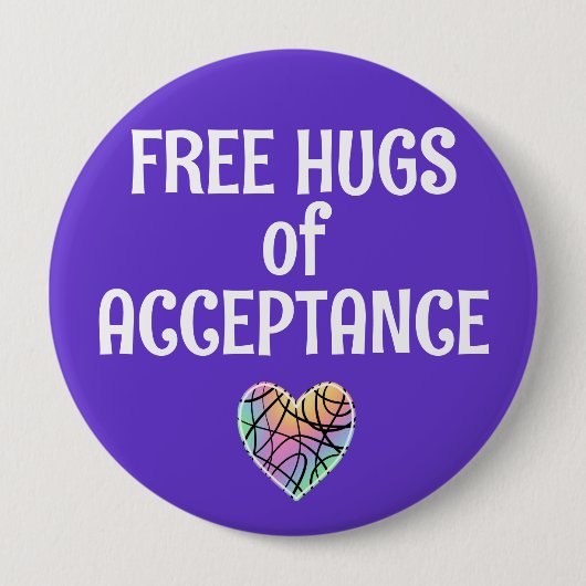 Gratis Knuffels van Acceptatie Button (Voorkant)