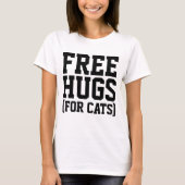 GRATIS KNUFFELS VOOR KATTEN, Grappig kat T-shirt (Voorkant)