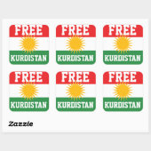 GRATIS KOERDISCHE VLAG STICKERS (Vel)