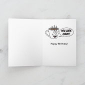 Gratis koffie verjaardag grap kaart (Binnen)