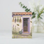 Gratis Kruidentuin Cottage Briefkaart (Staand voorkant)