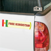 GRATIS KURDISTAN-BUMPERSTICKER BUMPERSTICKER (Op Truck)