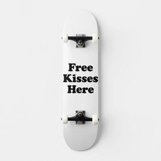 Gratis Kusjes Hier Persoonlijk Skateboard (Voorkant)
