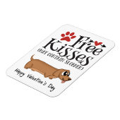 Gratis kussens...en slobber Valentijn van de hond Magneet (Linkerzijde)