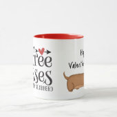 Gratis kussens...en slobber Valentijn van de hond Mok (Midden)