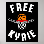 Gratis Kyrie Gratis Speech Anti Censuur Fun Basket Poster (Voorkant)