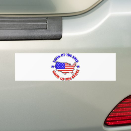Gratis land bumpersticker (Op auto)