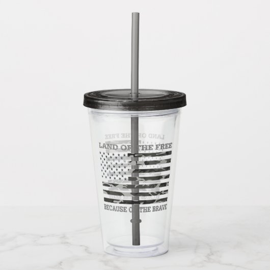 Gratis land dankzij de Brave Urban Camo Acryl Drinkbeker (Voorkant)