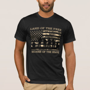 Gratis land dankzij het Brave Patriotic T-shirt