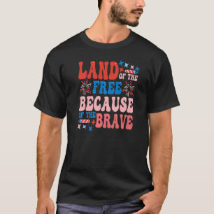 Gratis land dankzij het vuurwerk op de hersenen va t-shirt