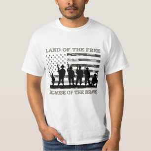 Gratis land door de bruidssoldaten t-shirt