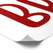 Gratis land door het Brave Red Blue Poster (Hoek)