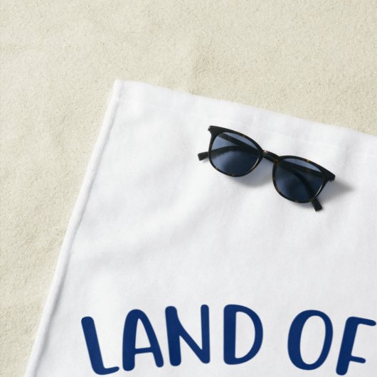 Gratis land door het Brave Red Blue Strandlaken (In situ)