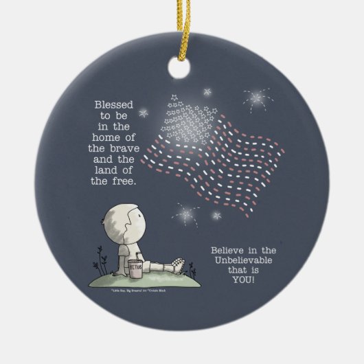 Gratis land keramisch ornament (Voorkant)