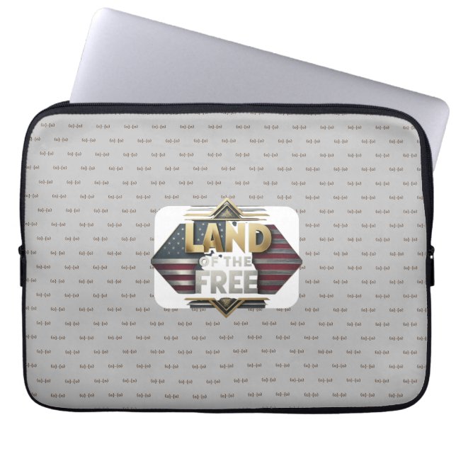 Gratis land laptop sleeve (Voorkant)