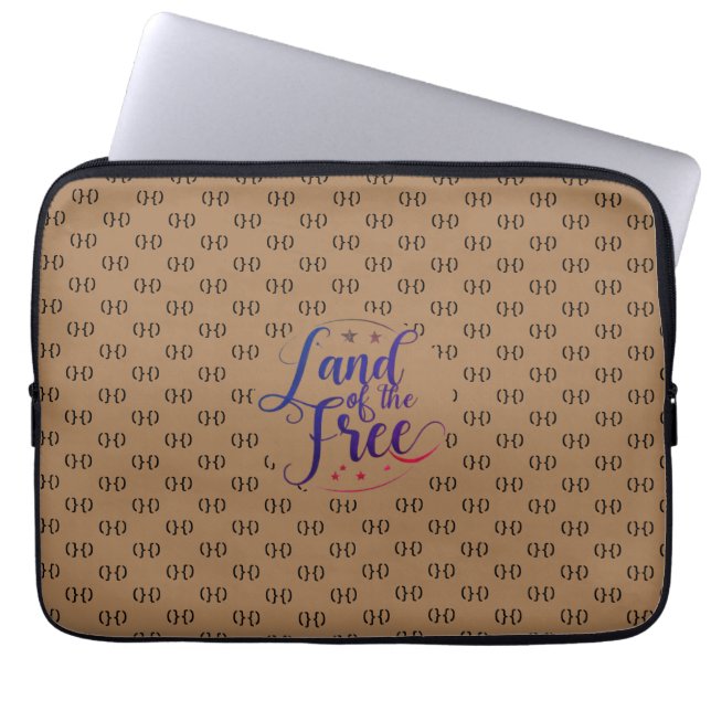 Gratis land laptop sleeve (Voorkant)