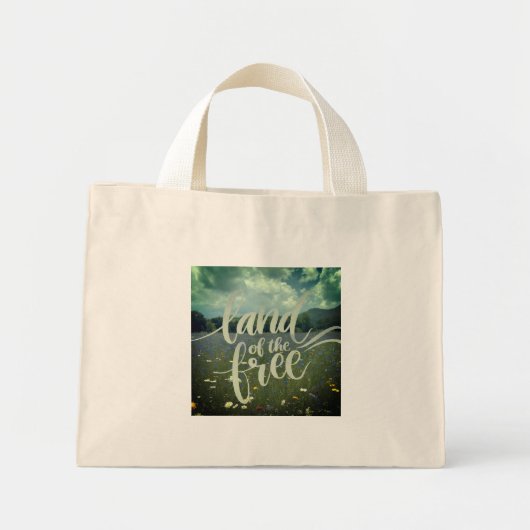 Gratis land mini tote bag (Voorkant)