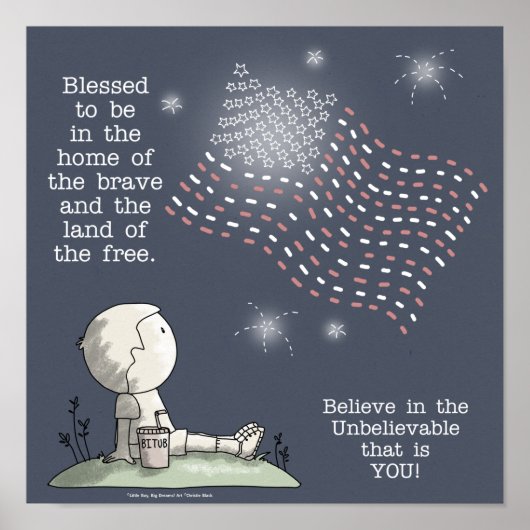 Gratis land poster (Voorkant)