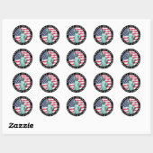 Gratis land... ronde sticker (Vel)