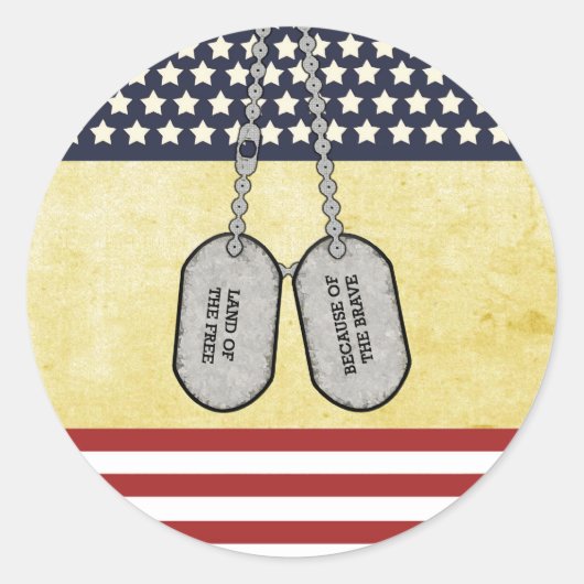 Gratis land ronde sticker (Voorkant)