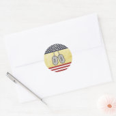 Gratis land ronde sticker (Envelop)