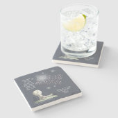 Gratis land stenen onderzetter (Zijkant)