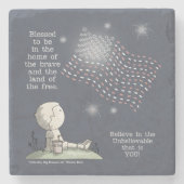 Gratis land stenen onderzetter (Voorkant)