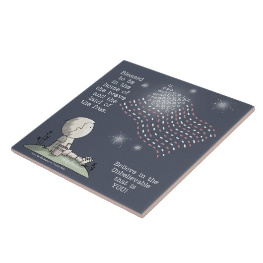 Gratis land tegeltje (Zijkant)