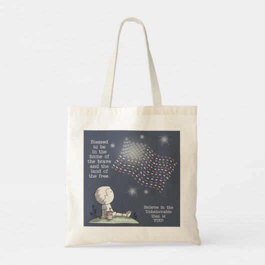Gratis land tote bag (Achterkant)
