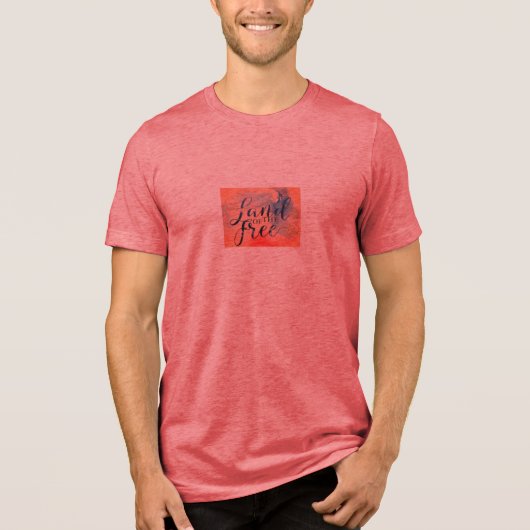 Gratis land Tri-Blend shirt (Voorkant)
