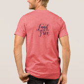 Gratis land Tri-Blend shirt (Achterkant)