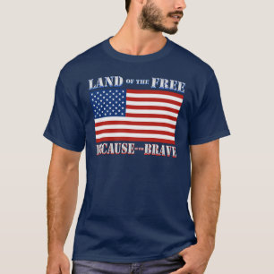 Gratis land vanwege het T-shirt met de hersenen