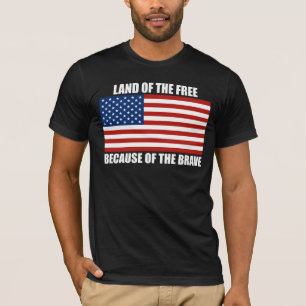 Gratis land vanwege het T-shirt met de hersenen