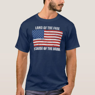 Gratis land vanwege het T-shirt met de hersenen
