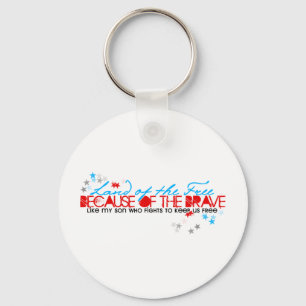 Gratis land: zoon sleutelhanger