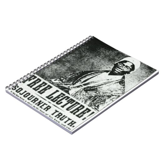Gratis lectuur! Sojourner Truth Poster-laptop Notitieboek (Linkerzijde)