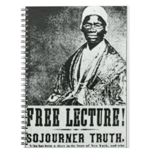 Gratis lectuur! Sojourner Truth Poster-laptop Notitieboek