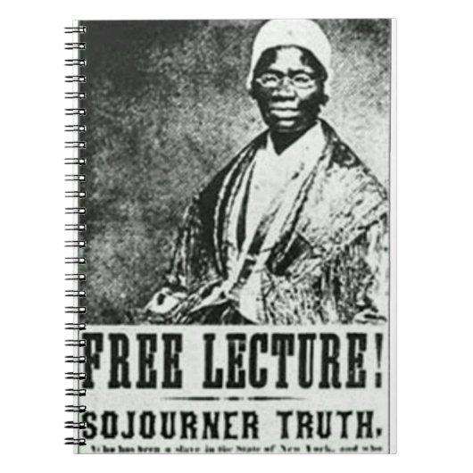 Gratis lectuur! Sojourner Truth Poster-laptop Notitieboek (Voorkant)